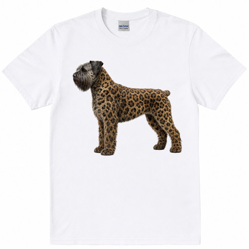 Leopard print dog - print,