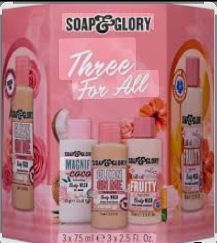 Soap glory three - three, for