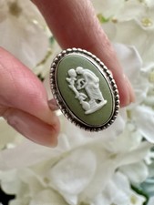 Vintage silver wedgewood green - vintage,