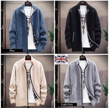 Mens Knitted Collar Sweater