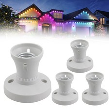 4x Edison Screw E27 White