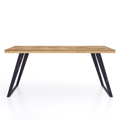 Herringbone dining table mango - herringbone,