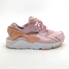 Nike Girls Huarache Run SE Sneaker Athletic Pink Heel Strap Lace Up Round Toe 3Y