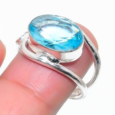 Aqua Aquamarine Gemstone 925