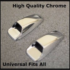 Chrome Screen Windscreen Wiper Washer Jet Covers Spray Nozzle  Bonnet 4x4s 4