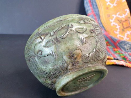 Old chinese carved jade - chinese, bowl