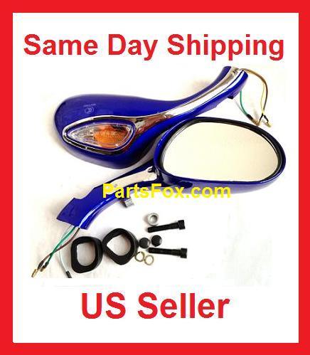 8mm pair mirrors scooter - 8mm,