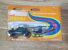 Corgi Juniors E2 11 Army Patrol Daimler Scout Car And Sting Helicopter Twin Pack