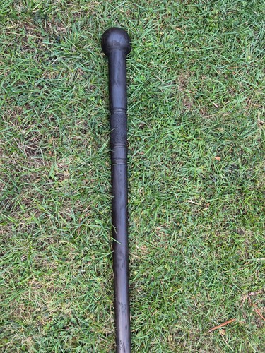 Antique wooden ebony walking - antique,