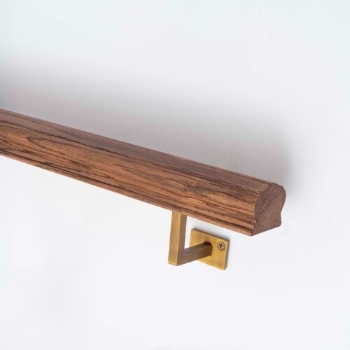 Handrail curved walnut with - handrail,
