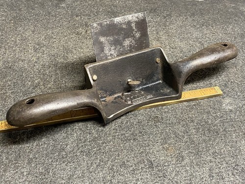 Vintage oak leaf scraper plane - oak,