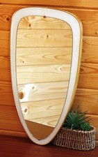 Vintage 55cm Mid Century Mirror - 1960s Wall Plaque Atomic Era Atomic Style Gift