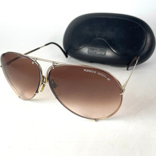 Vintage 80s CARRERA PORSCHE DESIGN 5621 sunglasses Beverly Hills Cop mens gold