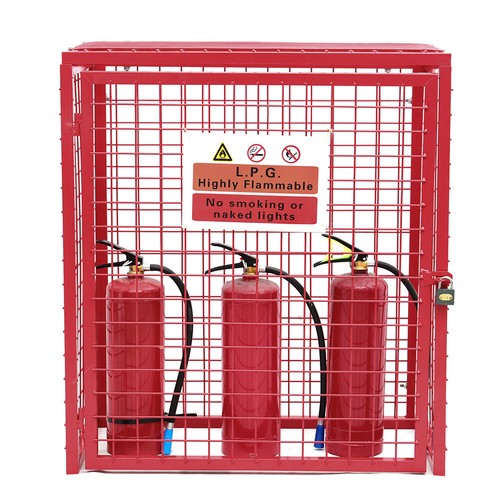 Gas cylinder safety cage - safety,