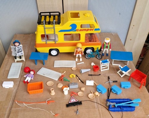 Vintage playmobil camper van - vintage,