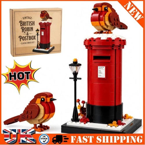 Vintage postbox robin - postbox, brick
