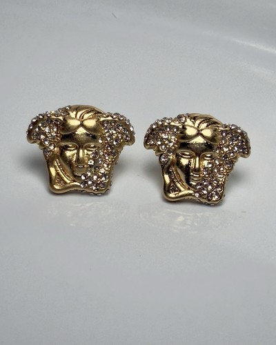 Versace medusa stud earrings - medusa,