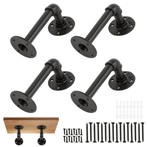 4pcs pipe shelf - pipe, brackets