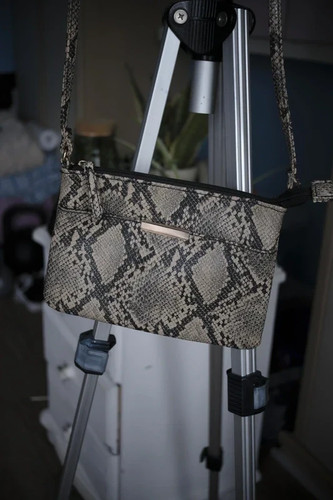 Vegan faux leather crossbody - vegan,