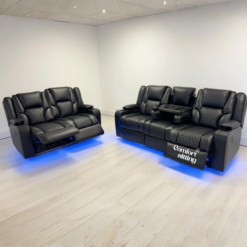 Orlando black leather electric - black,