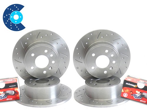 Drilled brake discs front rear - drilled,