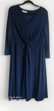 Hobbs Navy Blue 3/4 Sleeve  Dress Smart Size 16