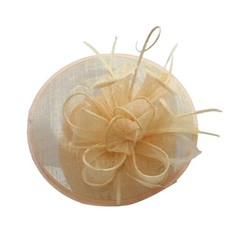 Sinamay Flower Fascinator Hat