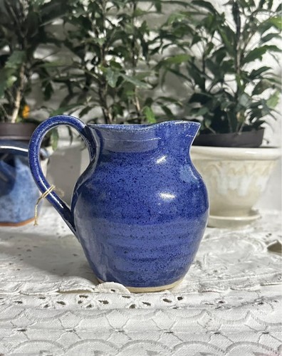 Shelton handmade blue pottery - shelton,
