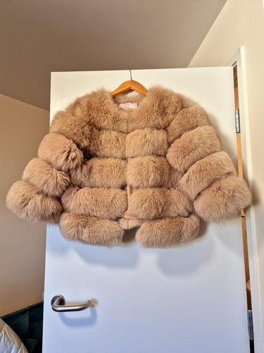Real natural fox - real, coat
