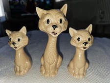 Sylvac Pottery Cat Set Vintage