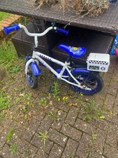 Halfords Apollo Police Patrol Kids Bike 14"WITH STABILISERS