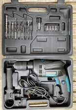Spear&Jackson Drill. Keyless Chuck/Bits/Handle/Depth Gauge/Manual/Spare Brushes.
