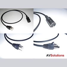 B&O BeoLab BeoSound BeoVision RJ45 to 8-Pin SKT PowerLink Adaptor Cable HQ 0.2 M