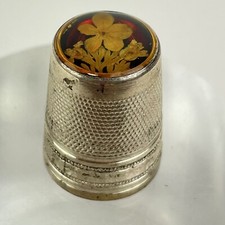 Vintage Solid Silver Thimble
