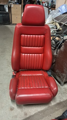 Alfa romeo red leather - leather, front