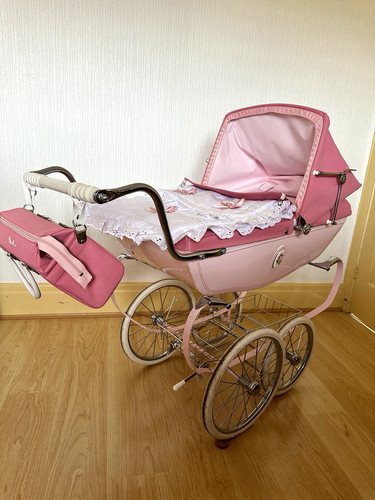 Silver cross pink white - cross, &