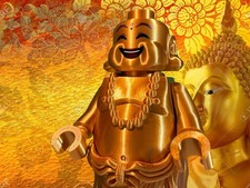Custom LEGO GOLDEN Buddha