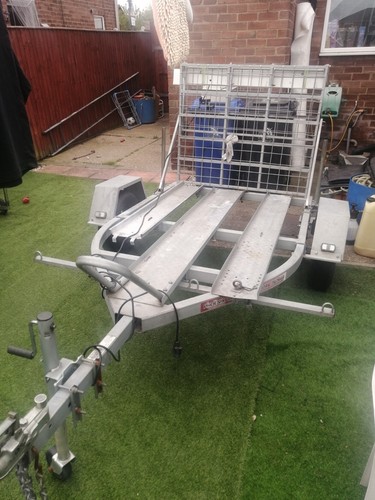 Motorbike trailer with full - motorbike,