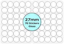 Personalised Stickers Custom Printed Business Company Logo Round Gloss Labels