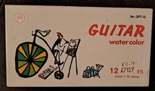 Guitar Water Color Vintage Set