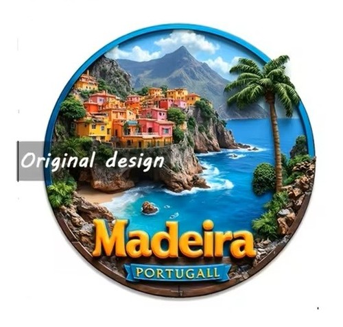 Fridge magnet madeira themed - fridge,