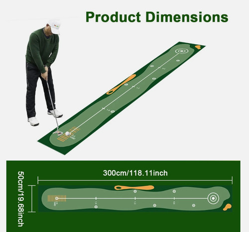 Adjustable golf putting mat - adjustable,