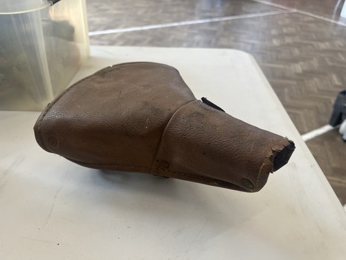 Vintage leather bicycle seat