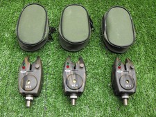 3x ngt camo bite alarms & cases - new batteries - unused FISHING SET UP