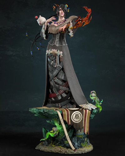 Lulu printed resin model - lulu,