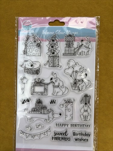 Silicone clear stamps dog - silicone,