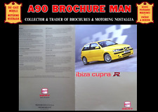2001 SEAT IBIZA CUPRA R, A RARE UK MARKET CAR SALES BROCHURE, DEALERS LITERATURE
