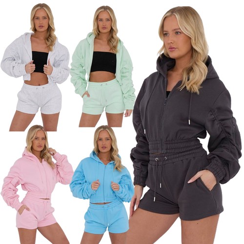 Women set crop tops shorts - tops,