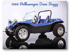 1968 Volkswagen Dune Buggy Retro Refrigerator Locker Tool Box Magnet