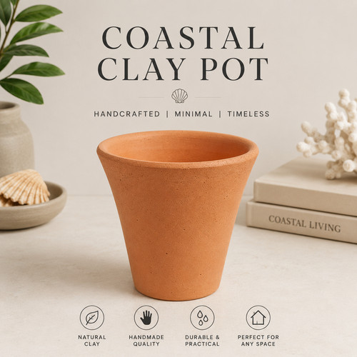 Indoor clay plant - clay, pot